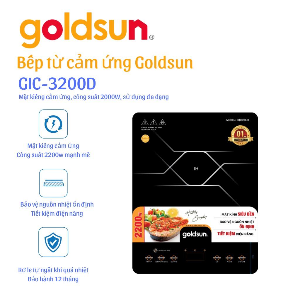 Bếp điện từ đơn Goldsun GIC3200-D - Hàng Chính Hãng