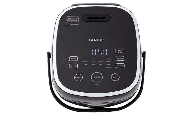Nồi cơm điện cao tần Sharp 1.8 lít KS-IH191V-BK bảng điều khiển thông minh