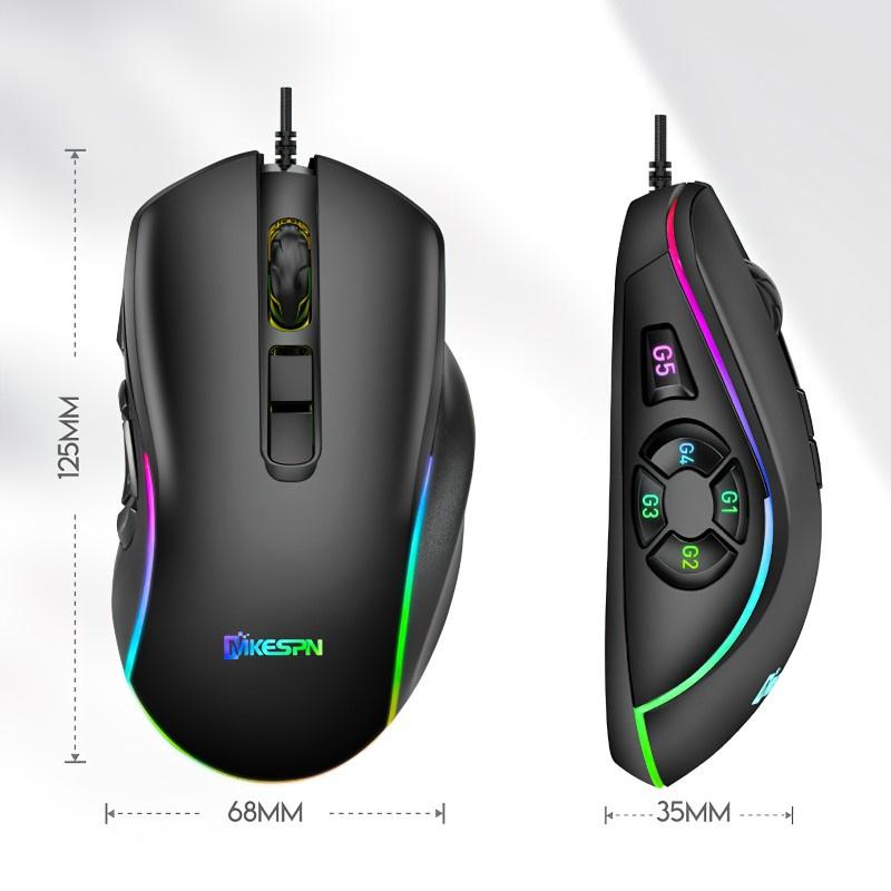 Chuột LED RGB 7200 DPI Gaming Mouse Macro X9