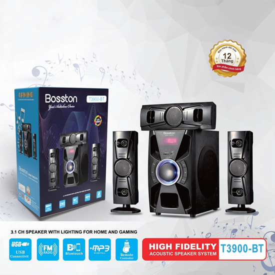 Loa vi tính Bosston bluetooth 3.1 T3900-BT - Hàng Chính Hãng