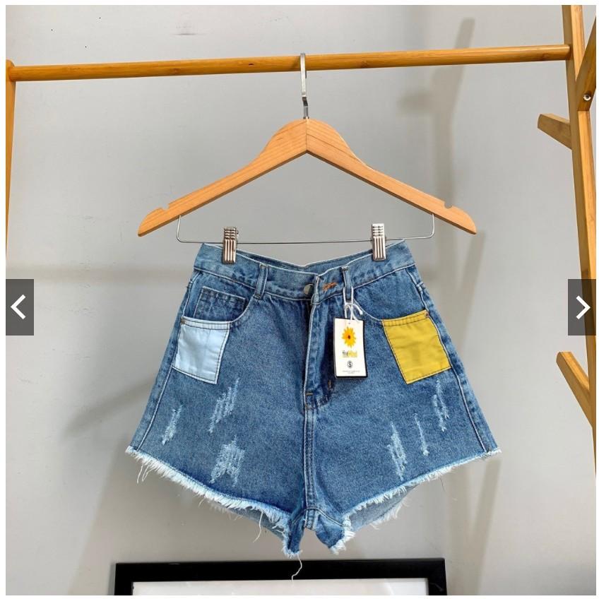 Quần short nữ lưng cao King168 , quần short jean nữ co dãn nhẹ cao cấp tq07