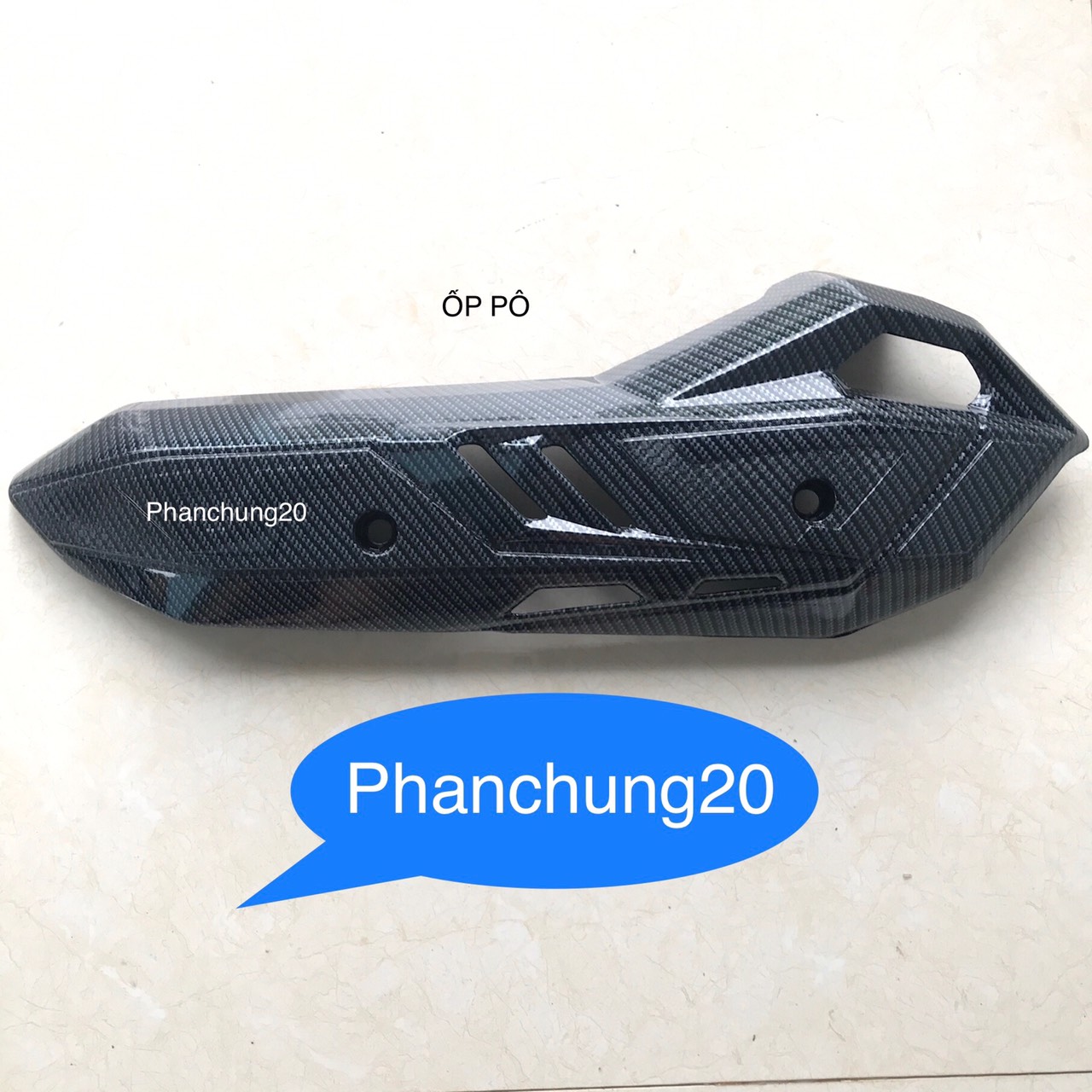 ỐP CHE PÔ ( CHỤP PÔ ) DÙNG CHO XE AB 2020 2021 2022 - 125 150cc CACBON