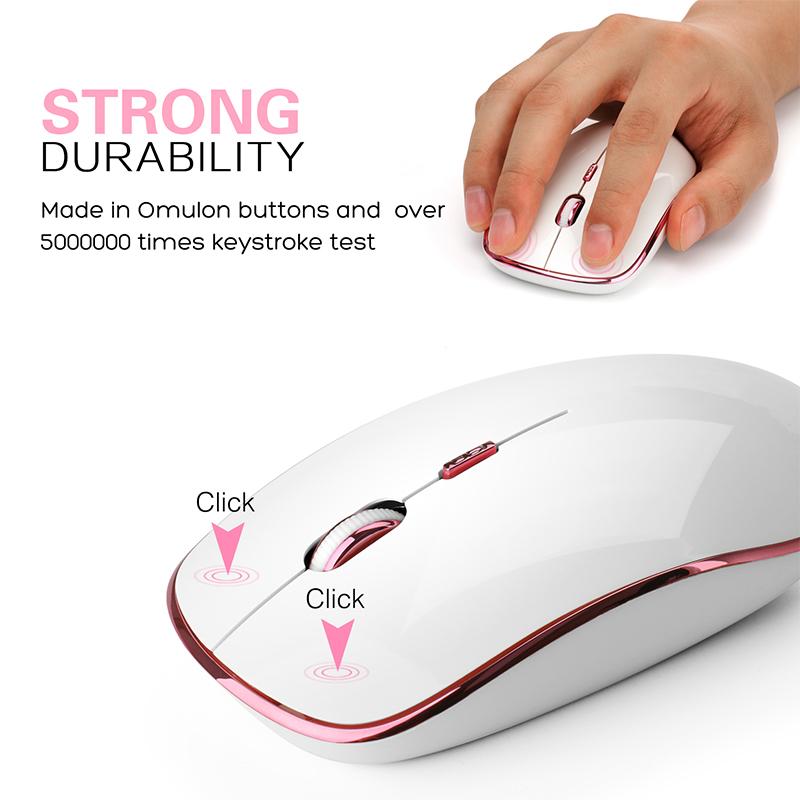 Chuột Không Dây Cho Laptop, 2.4G Với USB Nano 2400 DPI Di Động Di Động Quang Chuột Không Dây Chuột Cho Laptop, PC, Máy Tính mạc