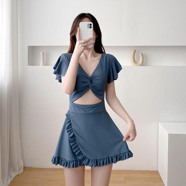 Đồ Bơi Nữ Kín Đáo - Bikini Áo Tắm 1 Mảnh Dạng Váy