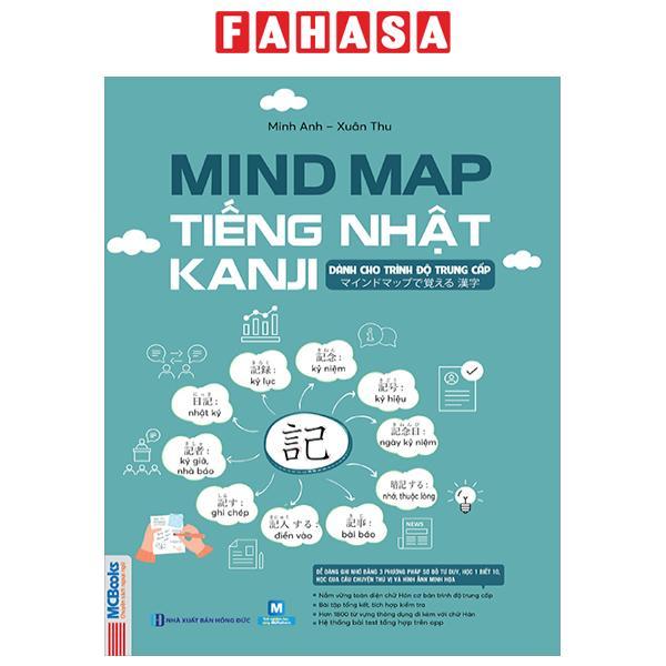 Sách - Mindmap Tiếng Nhật Kanji - Dành Cho Trình Độ Trung Cấp