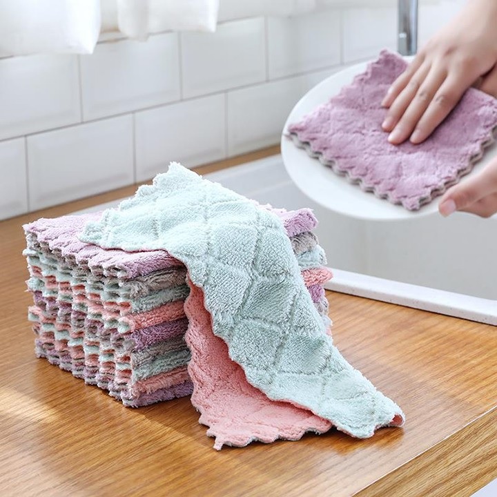 Combo 10 Khăn Lau Đa Năng Lau Bếp Và Đồ Đạc Chính Hãng TOKDODO