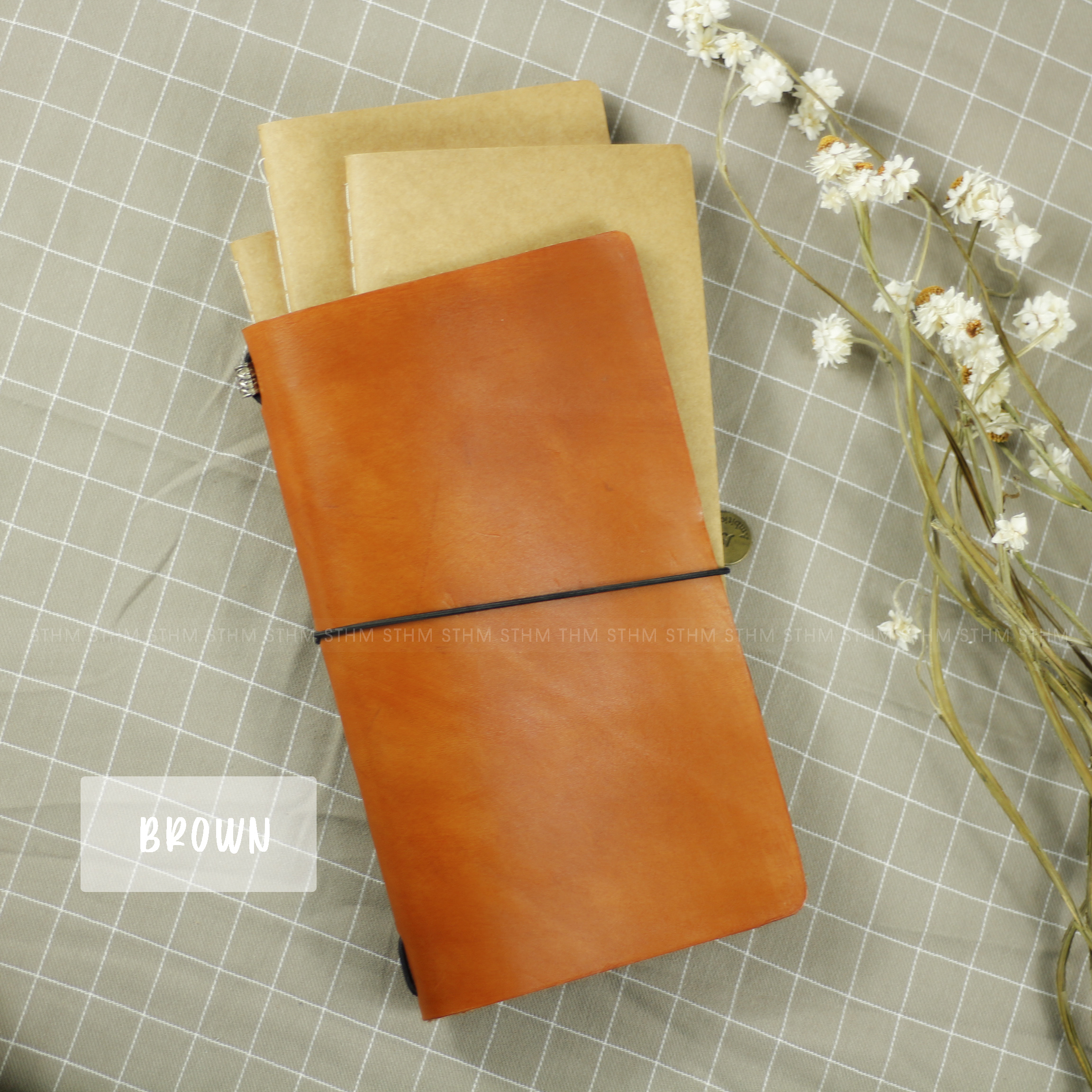 [STHM stationery] - Traveller notebook - Kèm 3 lõi sổ - Sổ bìa da thật