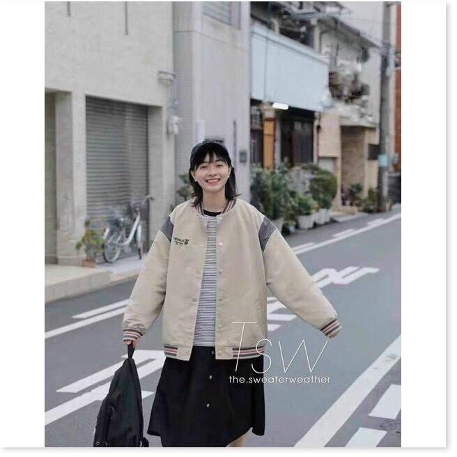 ÁO KHOÁC DÙ BOMBER UNISEX NAM NỮ XINH XẮN THỜI TRANG MỚI KME