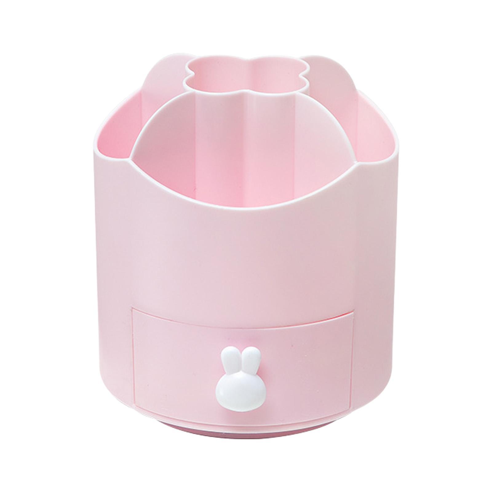 360 Degree Rotating Pencil Pen Holder Desktop Stationery Organizer Storage Box Desktop Storage Organizer for Card Stationery Office Supplies