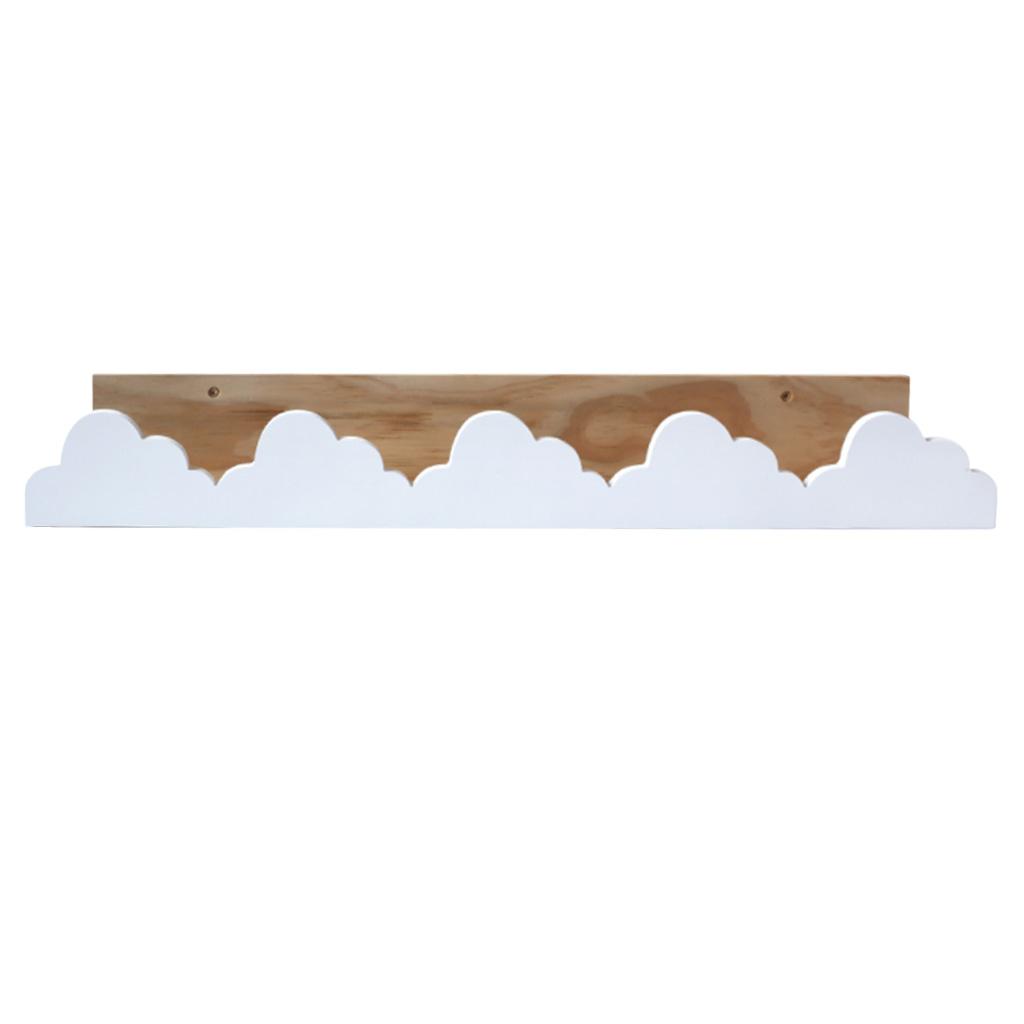 Cartoon Shaped Wooden Wall Shelf Display Rack Floating Shelves Bracket