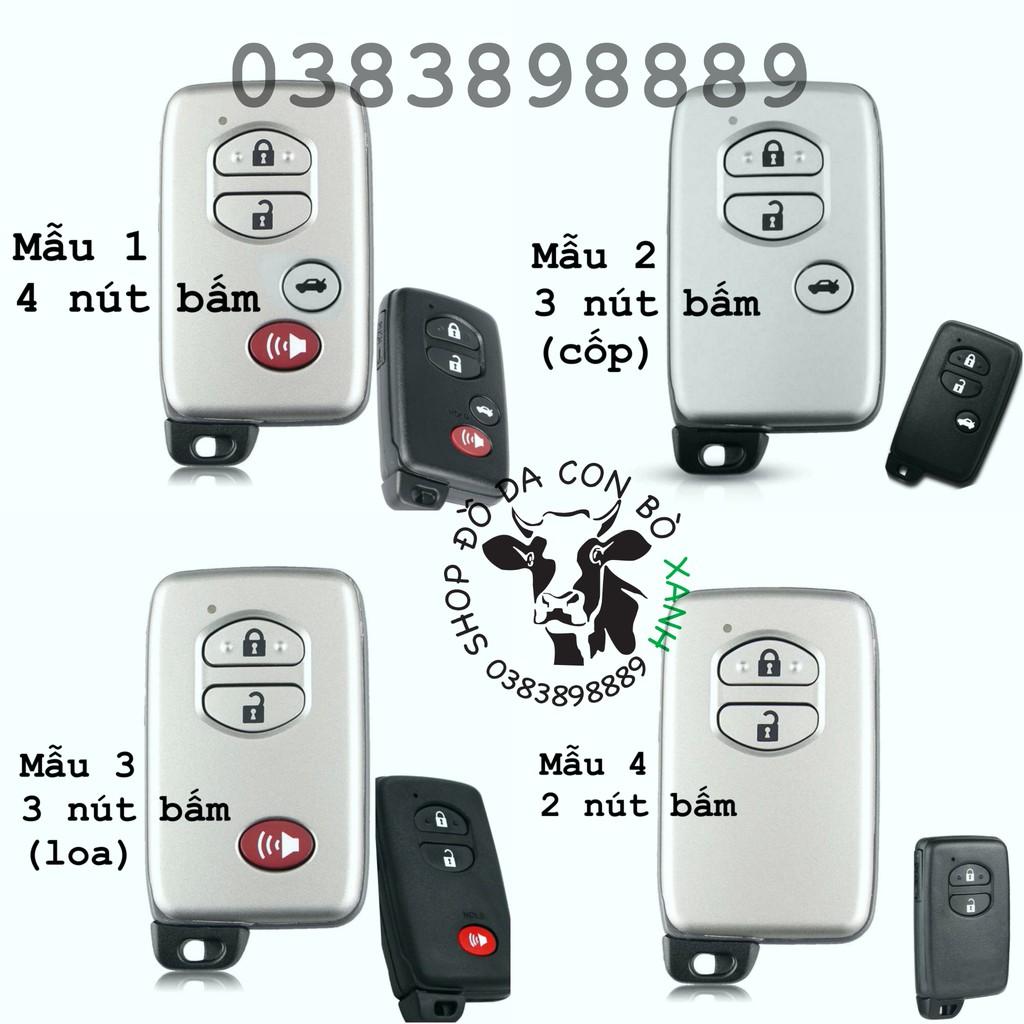 Bao da dành cho chìa khoá Toyota Altis 2.0V, Camry 3.5, Venza, Landcruiser Prado 2010 handmade da thật 002