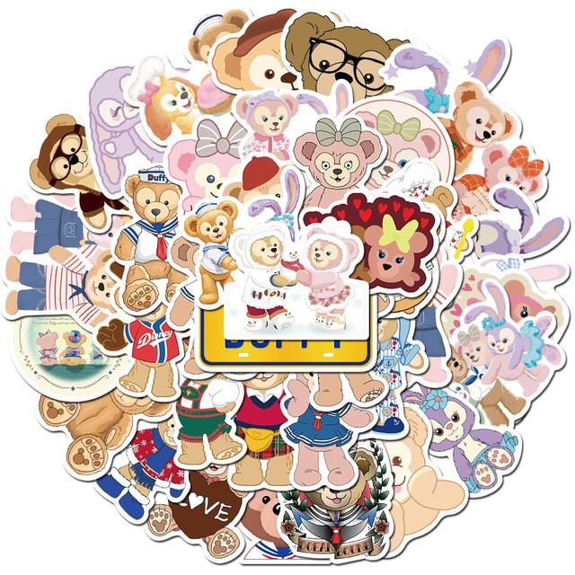 Sticker dán cao cấp gấu Duffy và gấu Ballet Bunny Cực COOL ms#189