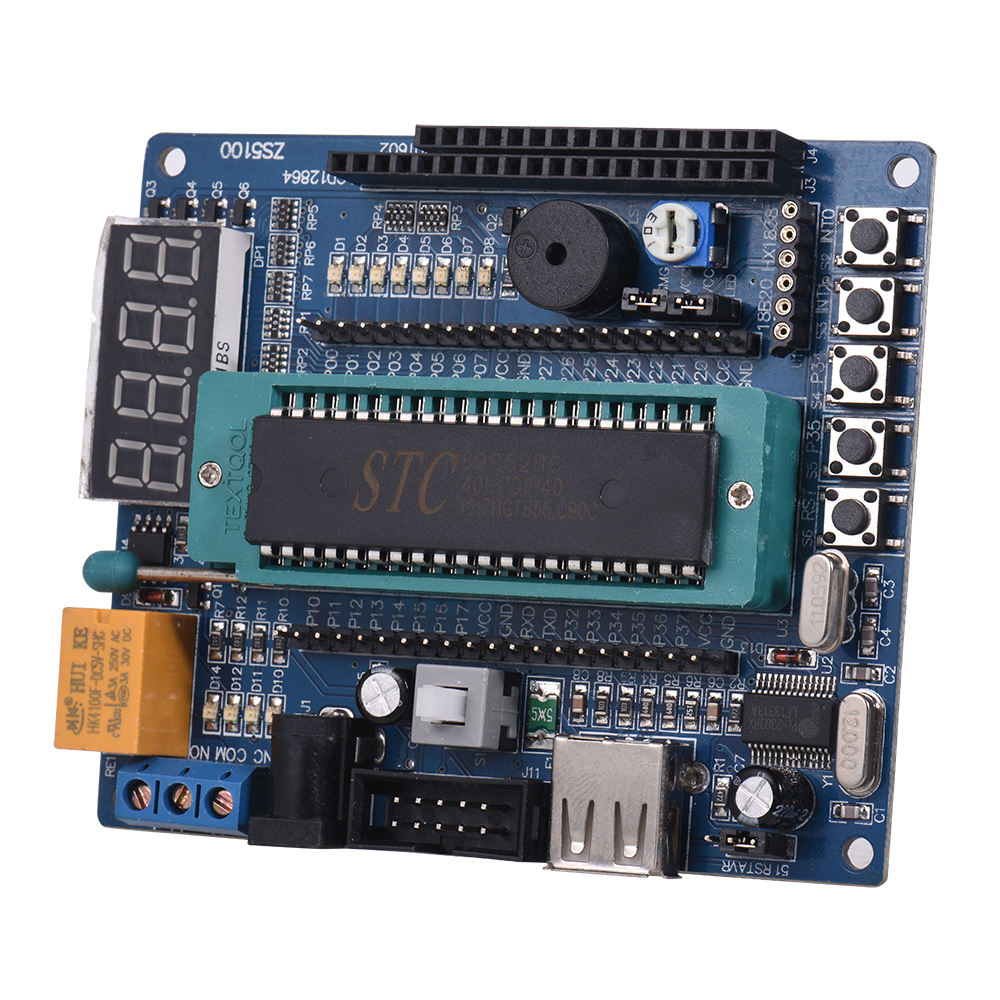 Bảng Chip Điều Khiển Zs5100 Stc89c52 Đầu Ra 5v Với Cáp USB
