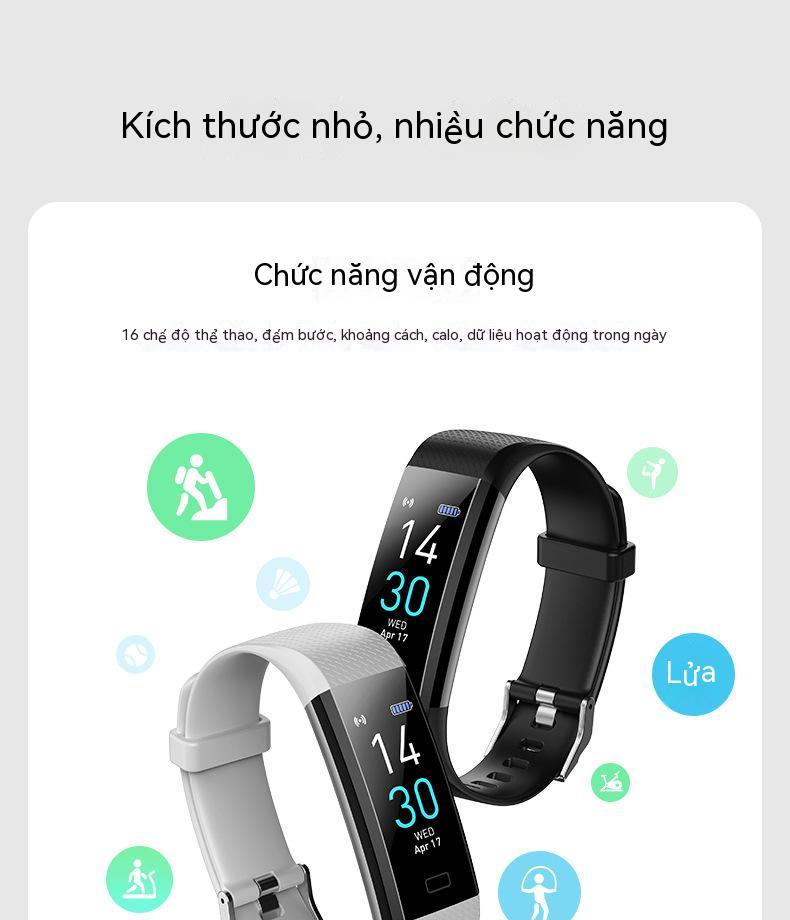 S5 vòng kiểm tra nhiệt độ huyết áp nhịp Tim tập thể dục vòng đeo tay thông minh đồng hồ