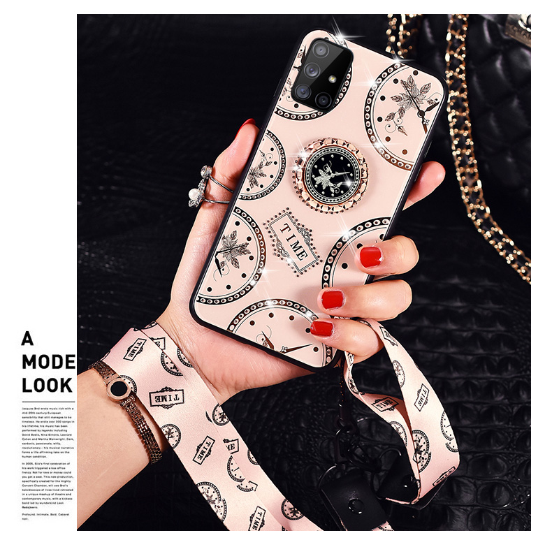 Ốp lưng kính đính đá cao cấp cho SamSung Galaxy A71