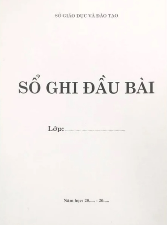 Sách - Sổ Ghi Đầu Bài - cấp 2