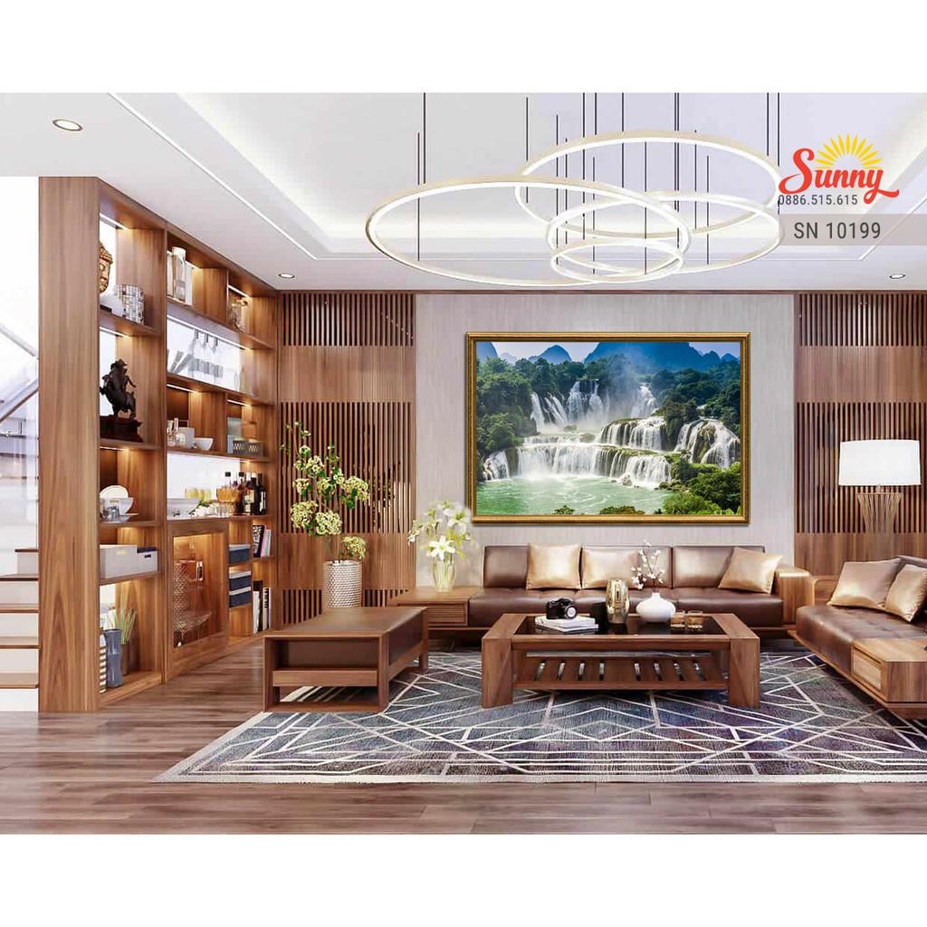 Tranh canvas SUNNY chủ đề Sông Núi in UV bảo hành 10 năm - SN10199