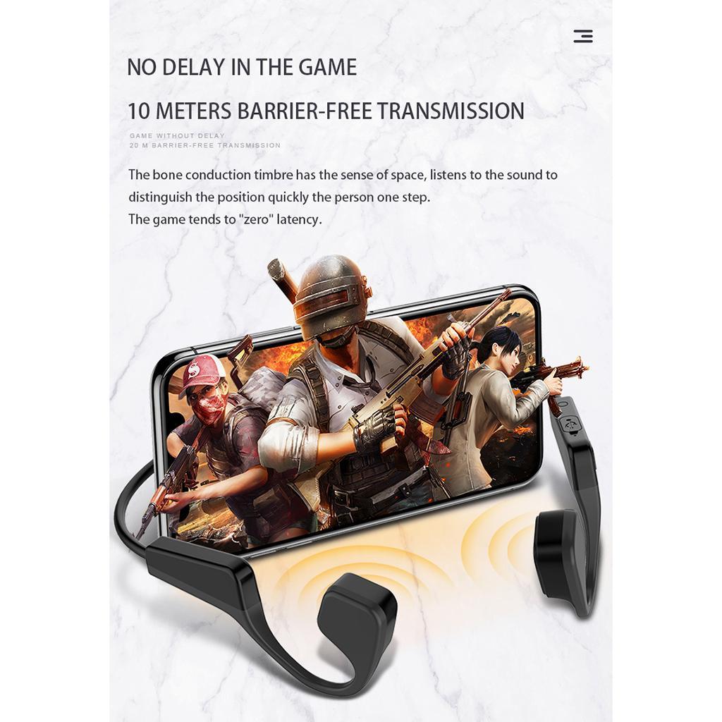 2x Sports Bone Conduction Earphone Wireless 5.0 Headset Headphone