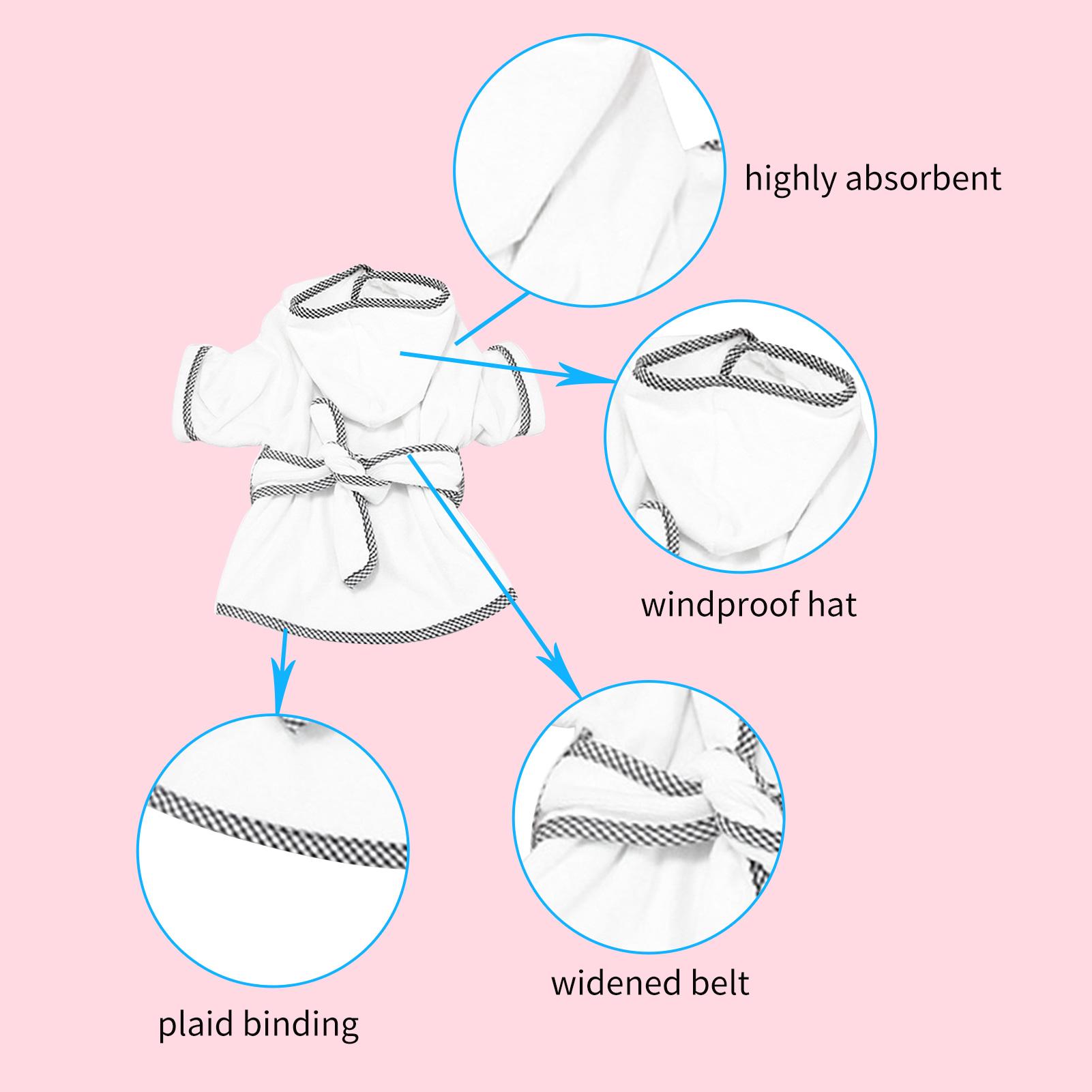 Khăn choàng tắm cho chó siêu thoáng khí, thấm hút nước