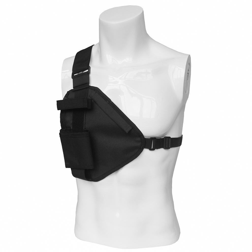 Backpack Shoulder Chest   Bag with Metal Zipper for Camping