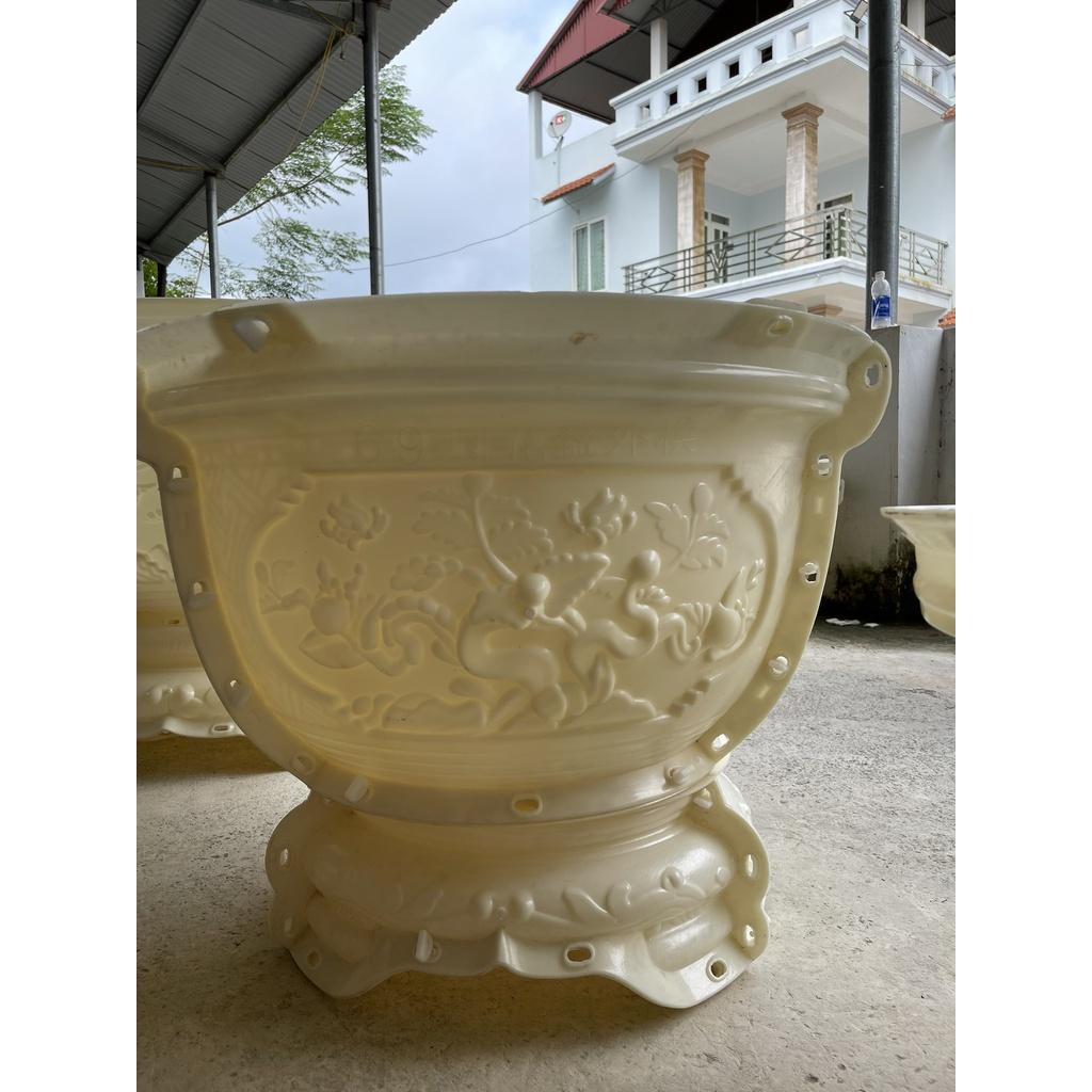 Khuôn đúc chậu cảnh tròn 70 và chân đôn