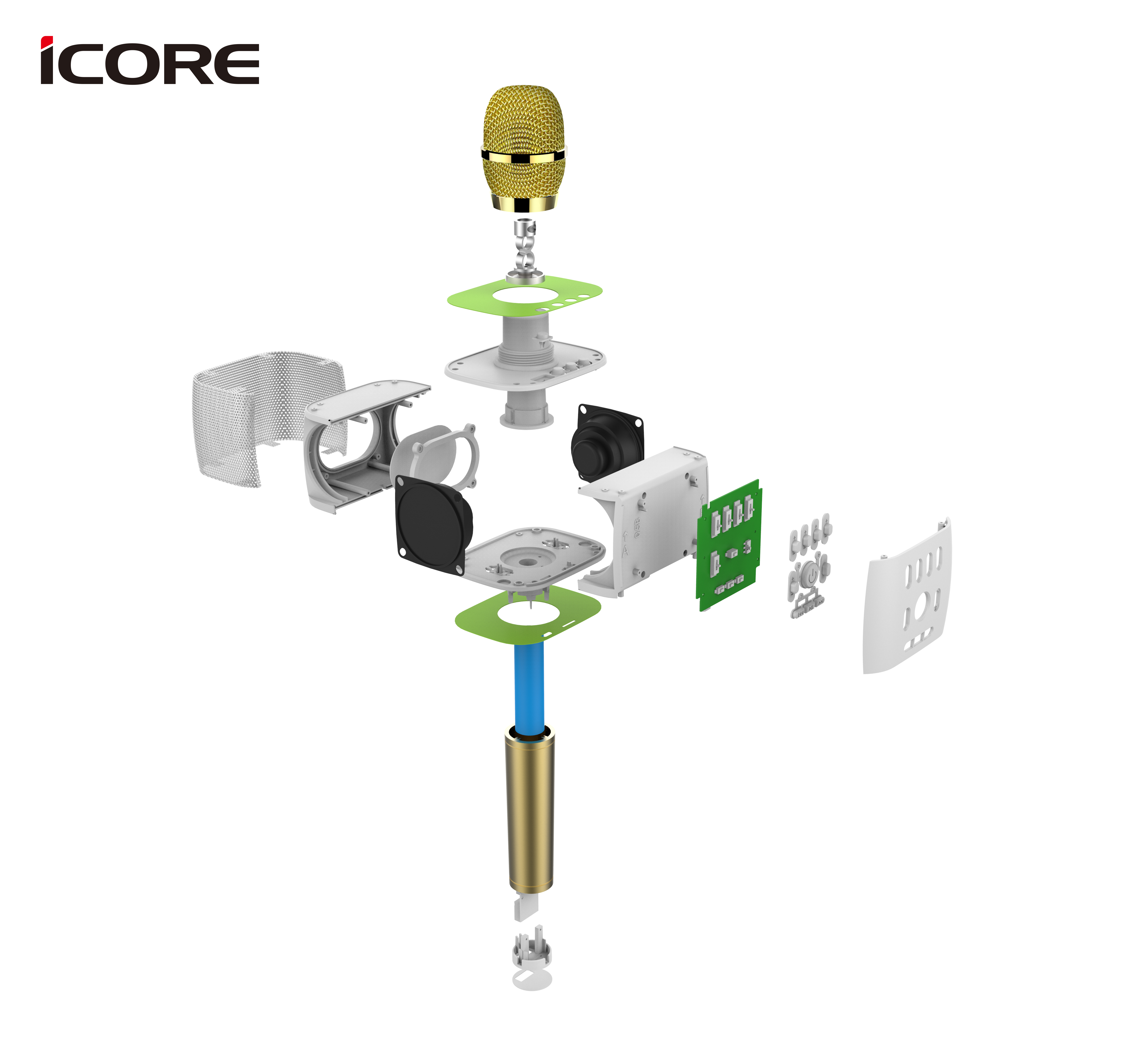 Micro kèm loa Bluetooth iCore IC-M9 - Hàng chính hãng