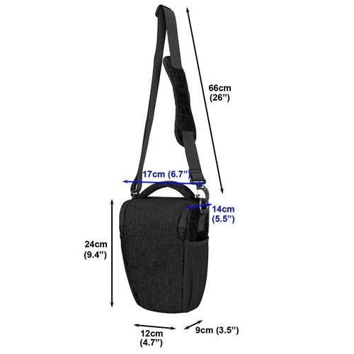 Hình ảnh Túi máy ảnh tam giác Caden D1, màu đen - Hàng chính hãng