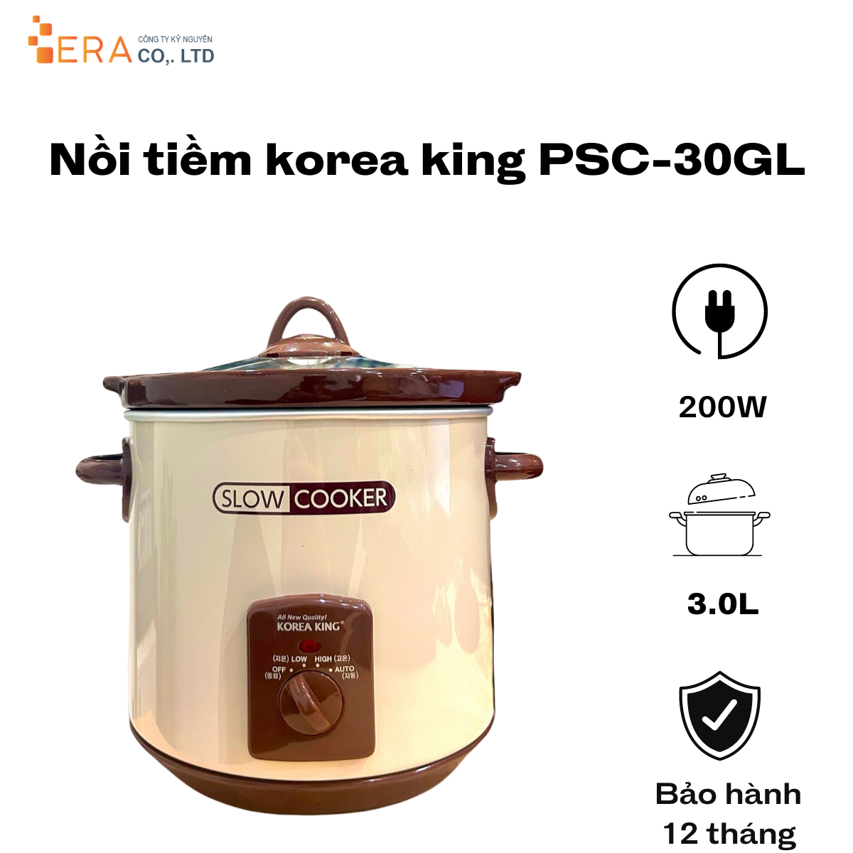 Nồi tiềm korea king PSC-30GL-Hàng chính hãng