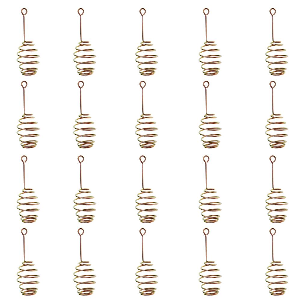 20pcs Spring/Coil Inline Fishing Feeders, Baits Cage Carp Fishing Tackle S