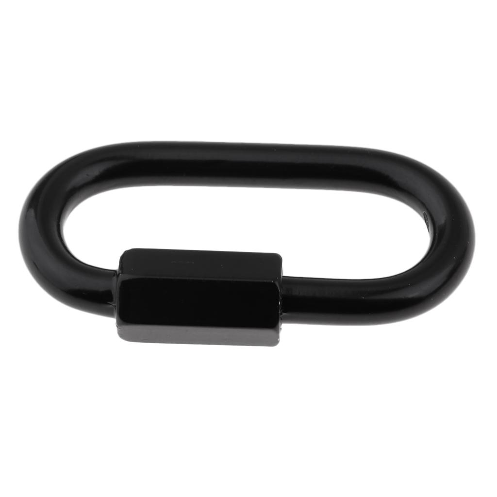 Thép Không Gỉ Liên Kết Nhanh Chuỗi Vít Fastener Móc Khóa Carabiner