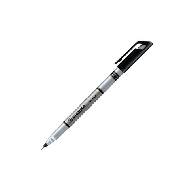 Bút Bi Bấm STABILO BP338F- BK- Marathon - 0.7mm - Màu Đen