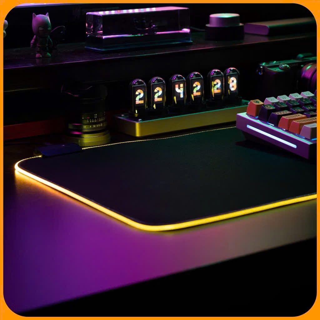 Miếng lót chuột LED RGB pad chuột gaming chơi game deskpad cỡ lớn viền sáng led chống trượt nhiều chế độ siêu đẹp – Hàng chính hãng
