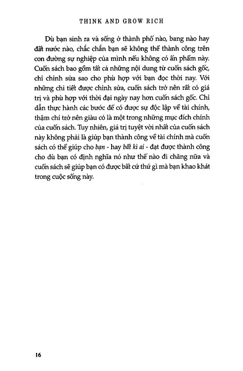 13 Nguyên Tắc Nghĩ Giàu Làm Giàu - Think And Grow Rich (Tái Bản 2023)
