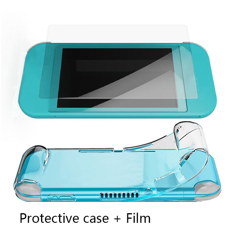 Dành cho Nintendo Switch Lite Kính cường lực Vỏ bảo vệ Phim bảo vệ màn hình Ốp lưng siêu mỏng chống trượt cho Nintendo Switch Lite Màu sắc: phim trường