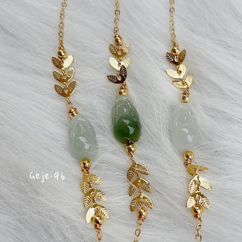 Lắc tay tỳ hưu ngọc Jadeite Jade loại A