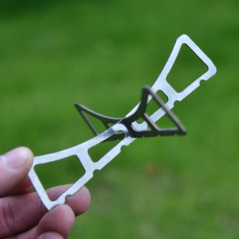 Thép bằng thép không gỉ giá gia dụng nhà bếp nồi nồi nồi nấu ăn Cắm trại dã ngoại đồ ăn thịt nướng