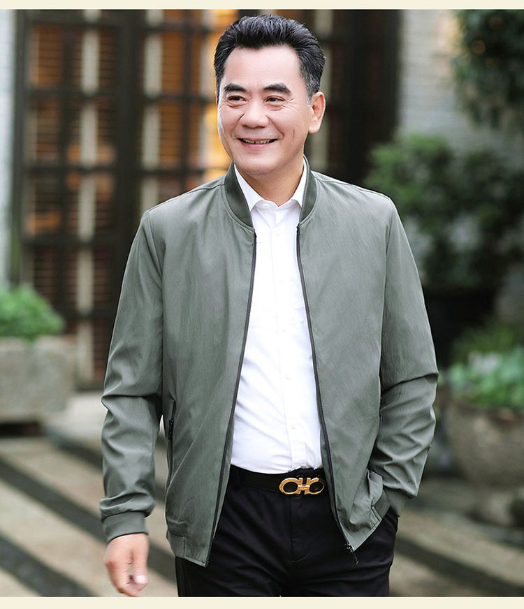 Áo Khoác Nam Trung Niên Mỏng Nhẹ Thời Trang AK04 - Hàng Quảng Châu Cao Cấp
