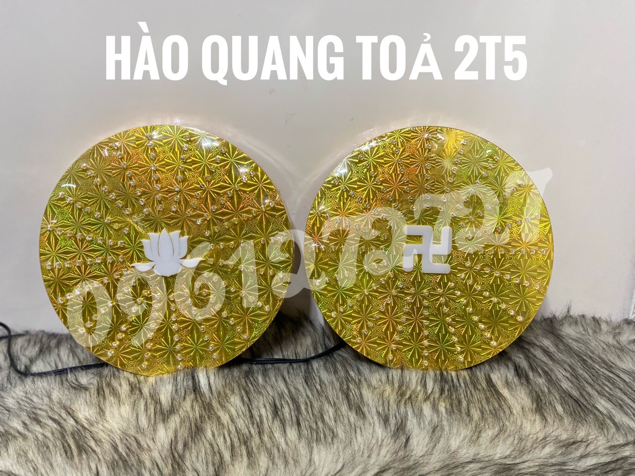 ĐÈN THỜ HÀO QUANG 25 CM TOẢ