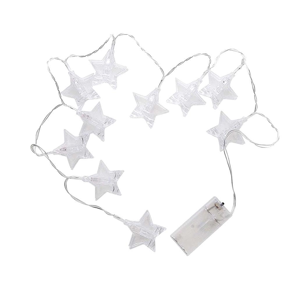 BZ756 10 LED Battery Star Photo Clips for Decorative Lamp Strings