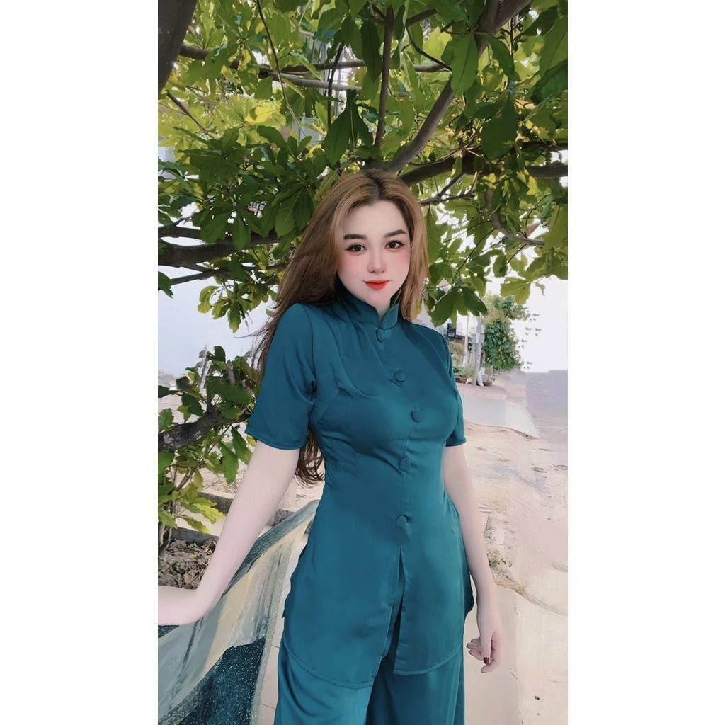 ĐỒ LAM ĐI CHÙA THIẾT KẾ CAO CẤP SJ23 Cúc Vải