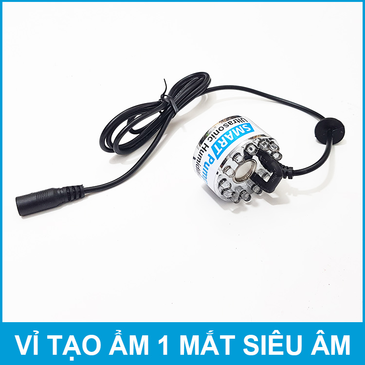 Vỉ tạo ẩm phun sương khói 1 mắt 12 đèn LED 24V 30W Smartpumps chính hãng