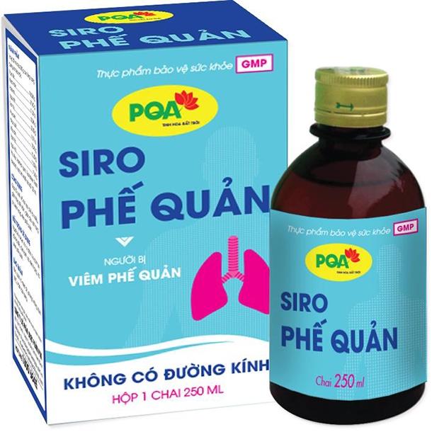 Phế Quản Không Đường Kính PQA Hỗ Trợ Hạn Chế Ho Nhiều, Tăng Tiết Đờm Và Đau Rát Họng Hộp 250ml