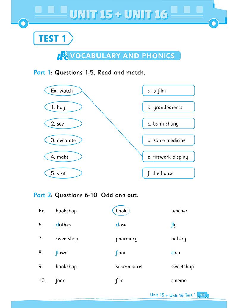 Sách Big 4 Bộ Đề Tự Kiểm Tra 4 Kỹ Năng Nghe - Nói - Đọc - Viết (Cơ Bản Và Nâng Cao) Tiếng Anh Lớp 4 - Tập 2
