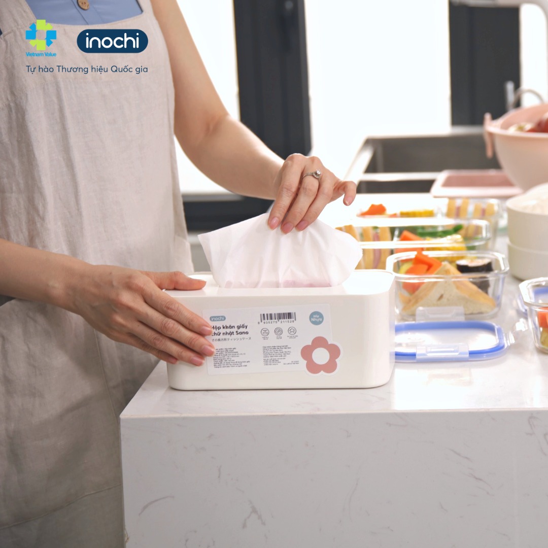 Hộp khăn giấy chữ nhật Inochi Sano