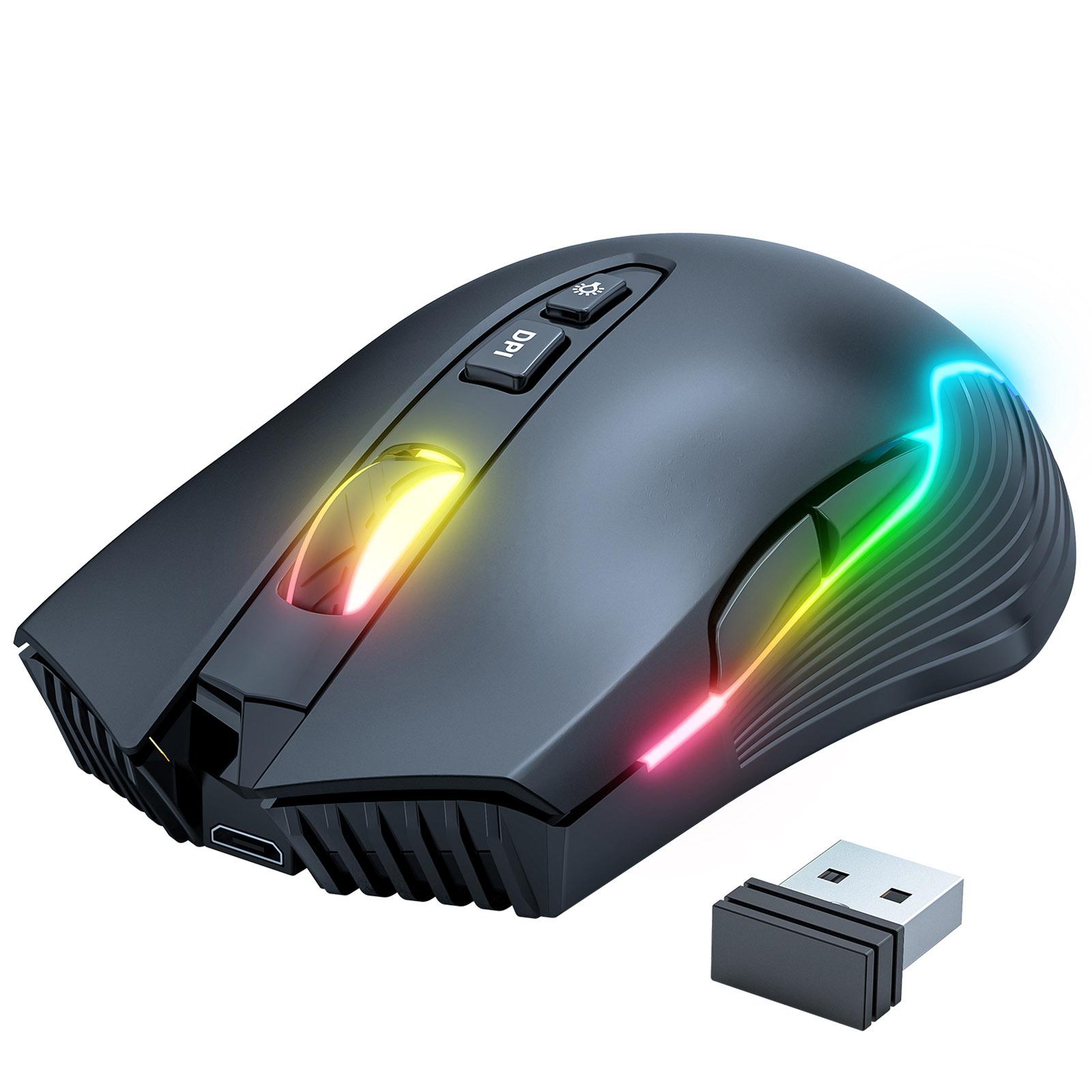 Chuột chơi game không dây ONIKUMA CW905 2.4G Đèn nền RGB thể thao điện tử 5 DPI có thể điều chỉnh