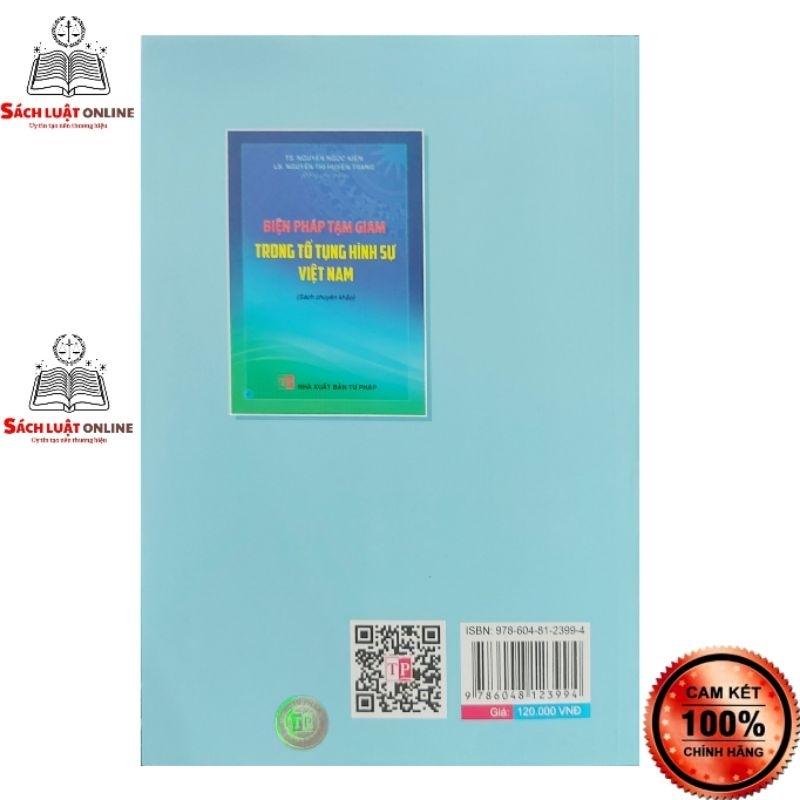 Sách - Biện pháp tạm giam trong tố tụng hình sự việt nam (NXB Tư Pháp)