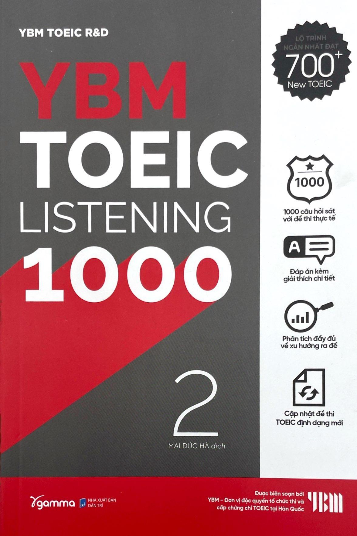 Sách - Sách YBM English Basics, YBM TOEIC Listening, YBM Toeic Reading (Trọn Bộ)