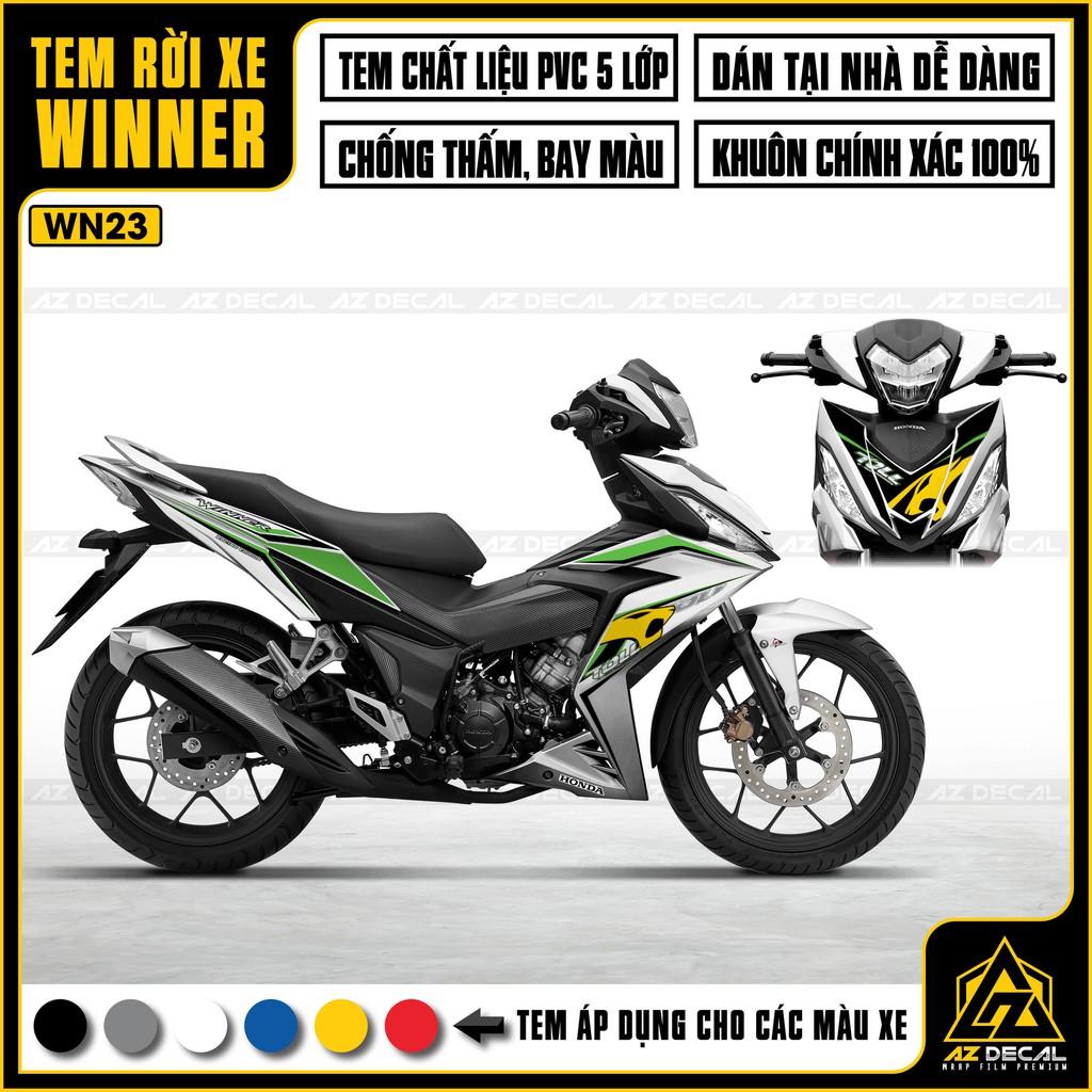 Tem Rời Dán Xe Winner V1 / 150 Mẫu Toll | WN23 | Decal Chế Xe Máy Chất Liệu PVC Cao Cấp