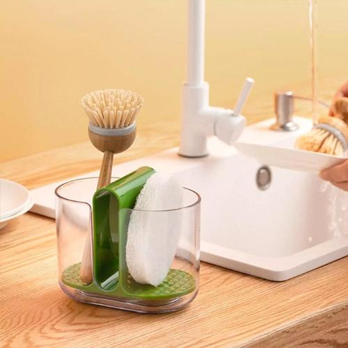Hộp đựng đũa muỗng 2 ngăn, Ống đựng đũa ráo nước nhựa PP dày siêu bền
