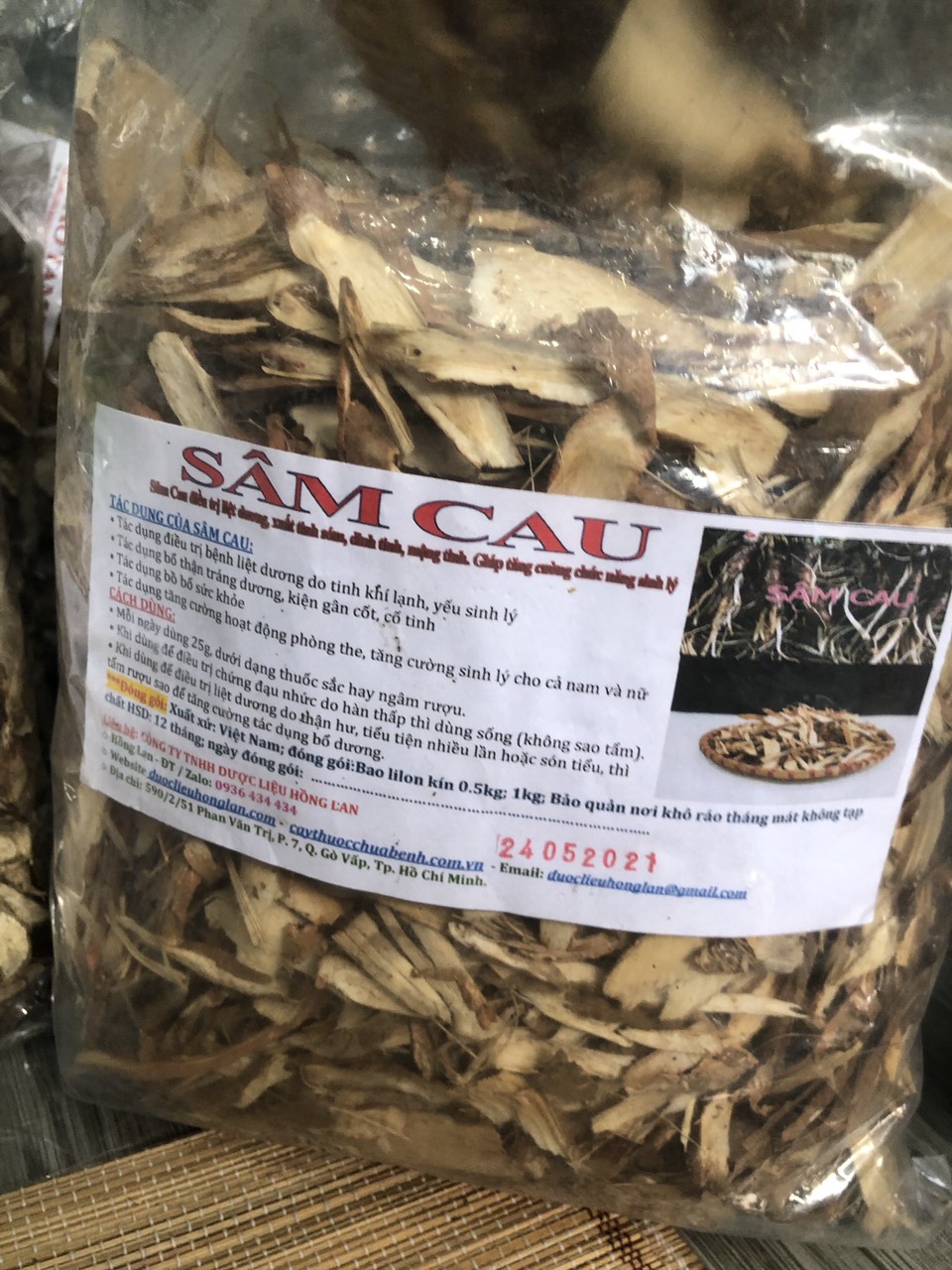  500g Sâm Cau đỏ khô sạch sắt lát
